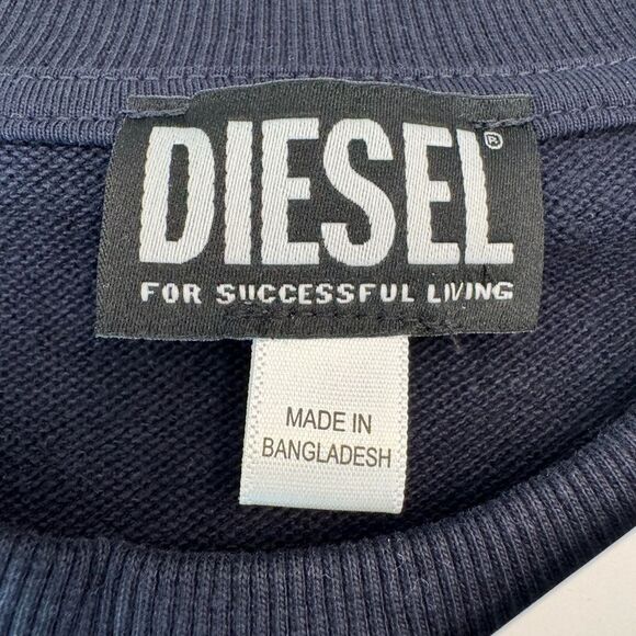 Diesel Black Sweatshirt with Neon Green and White Graphics - Picture 3 of 9